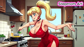 JOI Stepmom Sexy In The Kitchen - Come with me 100% You'll cum - Dirty Talk