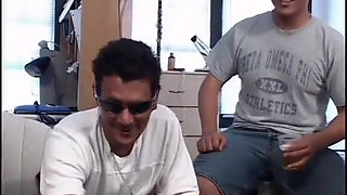 Small titted blonde whore always ready to threesome double banging