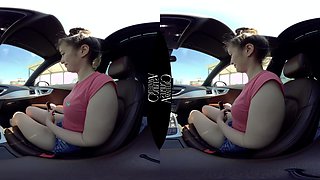 Teen Hitchhiker Fucks for Money - Amateur Babe Fucks in the Car