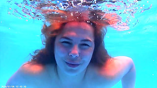 Breath Holding Underwater in Pool