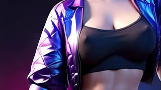 Akali's Playful Dance (ROSE - APT.) LOL 3D Dance