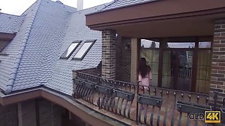 Old4k. aged daddy arrives at home to nail his attractive teenager wifey