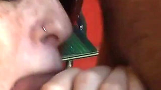 Gorgeous babe fuckes outdoors and swallows cum