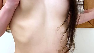 Jessy funny amateur teen brunette toying
