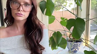 Lewd hipster girl POV exciting xxx video