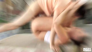 Reality kings - sultry cougar Alexis Fawx catches keiran gawping at her tits & determines to give him what he wants