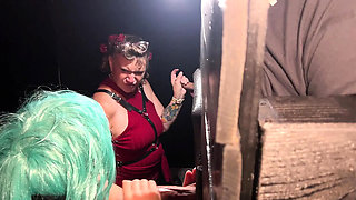 Gloryhole Sex at Work Retreat: Coworkers Sucking and Fucking in Group Orgy - MILF Gets Creampie