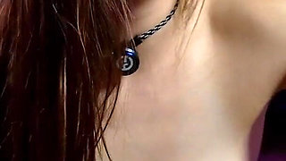 Colorful Intensity: Pink Leggings & Floor Clit Play