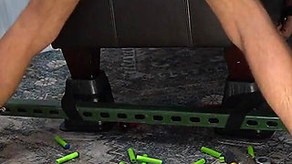 Fireworks From Lighting up His Balls