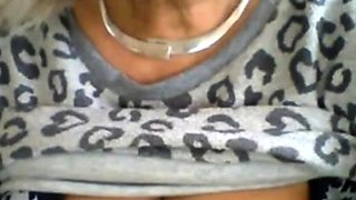 Granny's Big Tits on Webcam