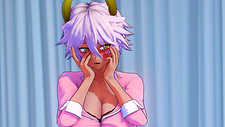My big-breasted friend invites me to fuck in the infirmary while the nurse watches - Shinmai Maou NTR Testament 5