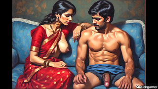 Indian 18 year old neighbour girl was alone as her neighbour uncle goes and starts having rough sex with teen girl