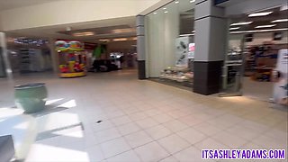 Ashley Adams Public Flashing Cumwalk