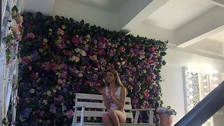 Blonde teen Sierras first erotic masturbation video