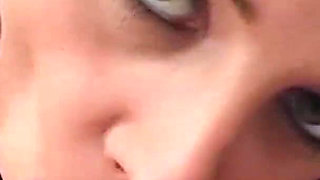 Katja gives nice blowy and swallows cum on her casting