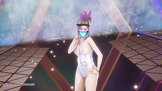 Mmd Aespa - Supernova Akali Sexy Striptease League of Legends Uncensored Hentai