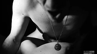 My gf lets me use her ass while restraining her - passionate couple sex