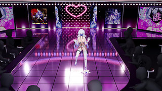 Mockingbird - Something Black Exposed Erotic Lingerie Thong Stage Performance Shame White Silk Pantyhose