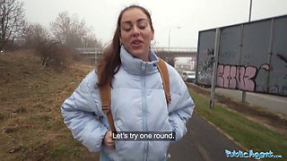 Aliastar loses game and takes his big cock balls deep in public after getting humiliated in reverse cowgirl