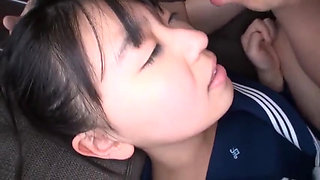 A Mature Man and a School Uniform Beauty