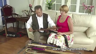 Sarah Stern's Toy Bag Spanking & BDSM Punishment - Mature Lesbian Couple Kinky HD