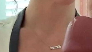 ASMR Handjob with Dirty Talk - Busty Brunette Girlfriend Savvy Star JOI & Giant Dildo