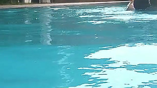Indian Desi Couple Hot Moments at Hotel Swimming Pool