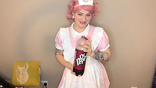 Nurse Joy Try Not to Burp Challenge
