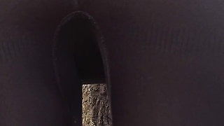 Fit MILF in Tight Black Leggings Teases Sexy Ass