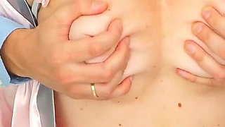Aggressive Husband Uses His Redhead MILF: Rough Throat Fuck, Standing Pound & Explosive Creampie
