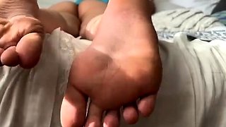 Maitresse Madelines solo foot fetish POV