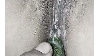 Cucumber Put In The Ass Of A Female Friend