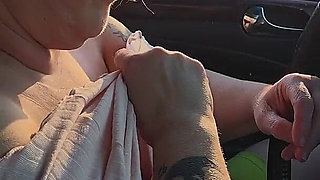 In Public View Shes Flahing Tities for You