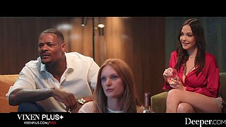 Big-Titted Violet Myers and Rissa May Deepthroat Jason Luvs Thick Cock as Obedient
