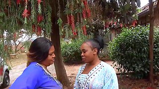 African MILF Lesbians Make Out In Public