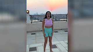 Boobs Flashing and Pee Through Shorts Outdoor