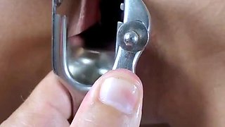 Stacked MILF freak gets starving pussy gaped wide open