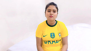 Step Brother Fucking His Beautiful Step Sister While Betting on a Football Game.(full Bangla Audio)