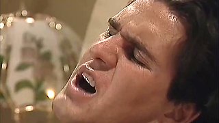 Vintage Micky Lynn shares passionate FFM threesome pleasure