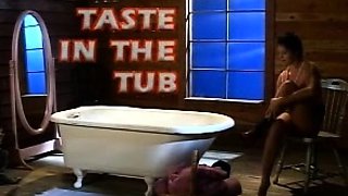 Foot fetish cumload with brunette