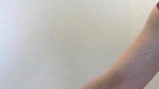 Latex MILF Mistress Foot-hand-milking!