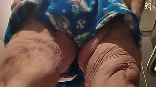 In the Public Bathroom Whore Gets Naughty Will She Get Caught?