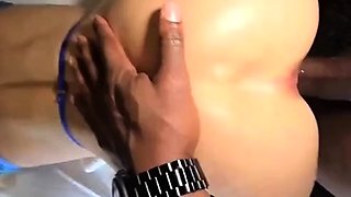 Tall cuckold blond gets her tight ass drilled hard and deep