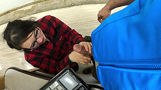 blowing him on the clock better not moan