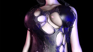 Sculpted Seduction: 3D Girl Model - 3D Animation Hentai