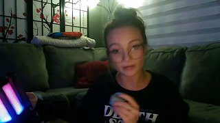 Curly Blonde Teen Records Solo Dildo Masturbation More at