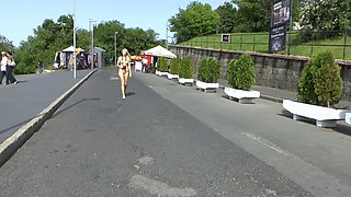 Big ass amateur blonde fucking POV in public