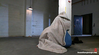 Brand New Girl Gets Tied up, Gangbanged, and DP'ed All for the First Time Ever!!!!