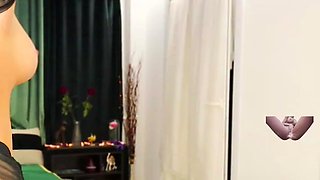 Big boobs milf masturbates with her dildo