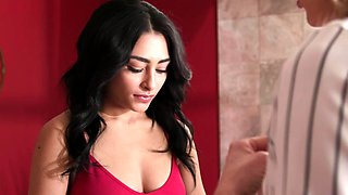 Wet Busty Blond Vs Slim Brunette Lesbian